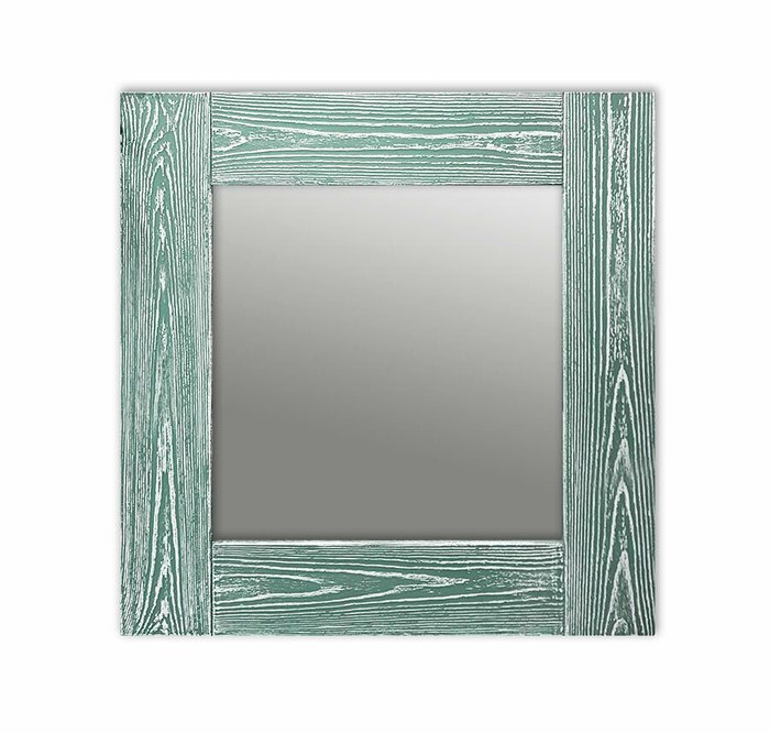 Настенное зеркало Шебби Шик 50х65 зеленого цвета - купить Настенные зеркала по цене 13190.0
