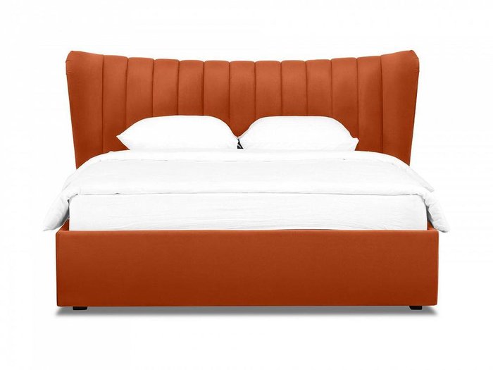 Кровать Queen Agata Lux 160х200 терракотового цвета - купить Кровати для спальни по цене 83600.0