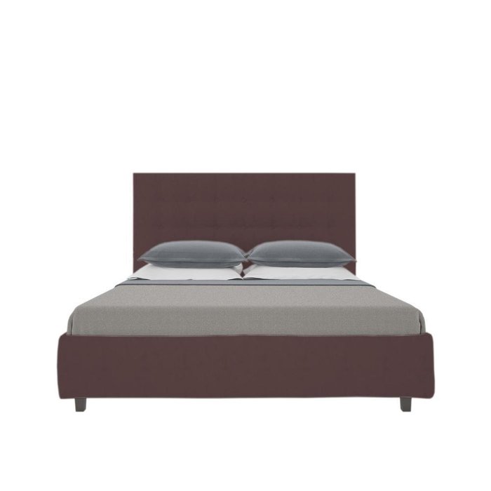 Кровать "Royal Black" Велюр Коричневый 160х200 - лучшие Кровати для спальни в INMYROOM