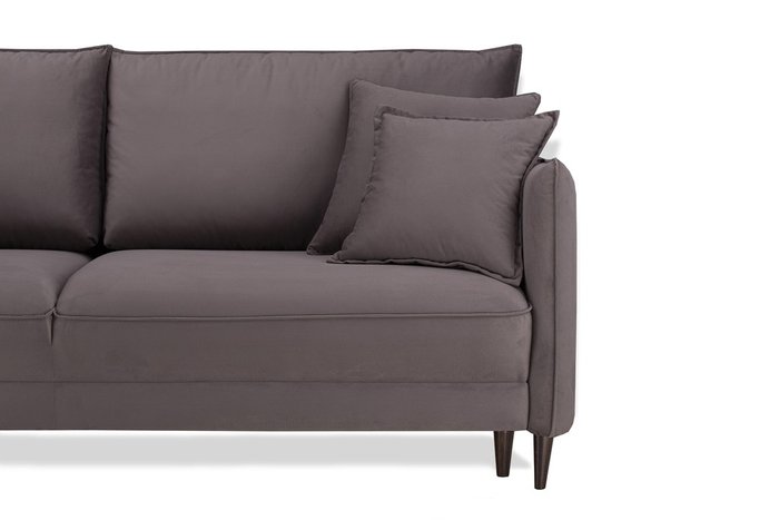 Прямой диван-кровать Йорк Премиум коричневого цвета - лучшие Прямые диваны в INMYROOM