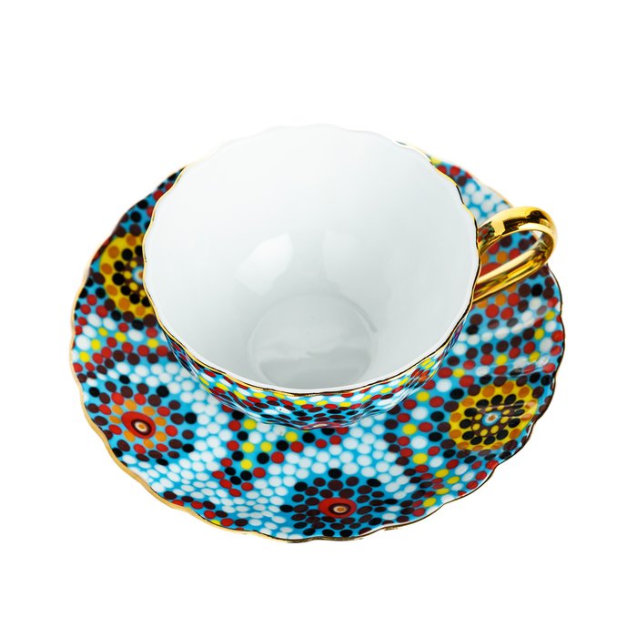 Чайная пара Мозаика Голубая - купить Для чая и кофе по цене 4000.0