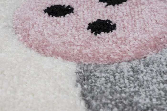 Детский ковер Amigo Rabbit Pink розового цвета 80х150 - лучшие Ковры в INMYROOM