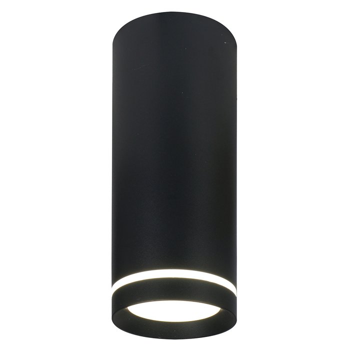 Потолочный светодиодный светильник черного цвета