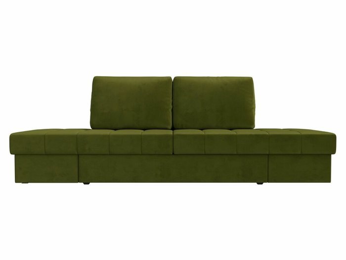 Прямой диван трансформер Сплит зеленого цвета - купить Прямые диваны по цене 39999.0