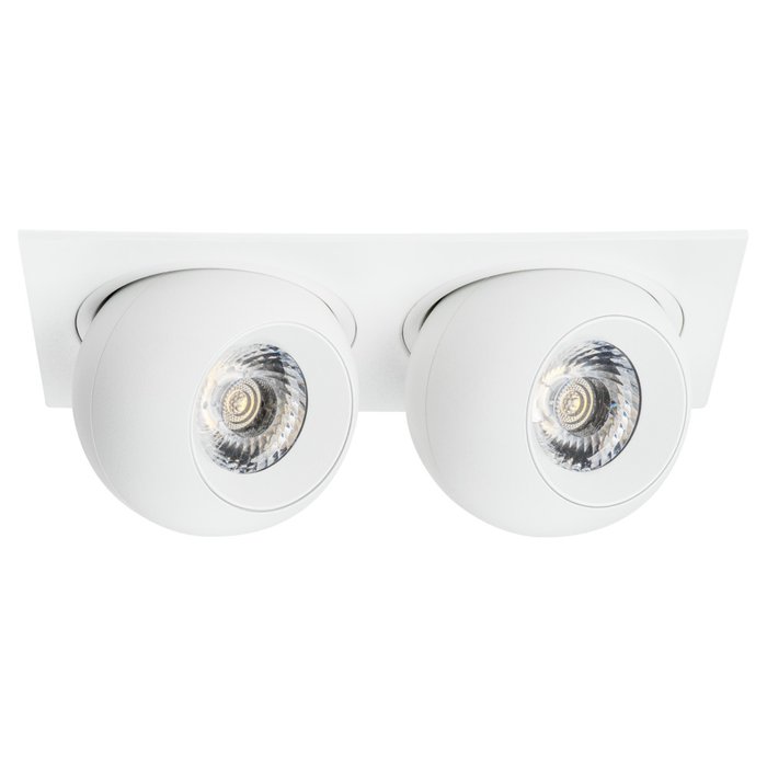 Светильник INTERO LED 9W*2 850LM*2 24G БЕЛЫЙ 3000K (217526+217062+217062) - лучшие Встраиваемые споты в INMYROOM Светильник INTERO LED 9W*2 850LM*2 24G БЕЛЫЙ 3000K (217526+217062+217062) - лучшие Встраиваемые споты в INMYROOM