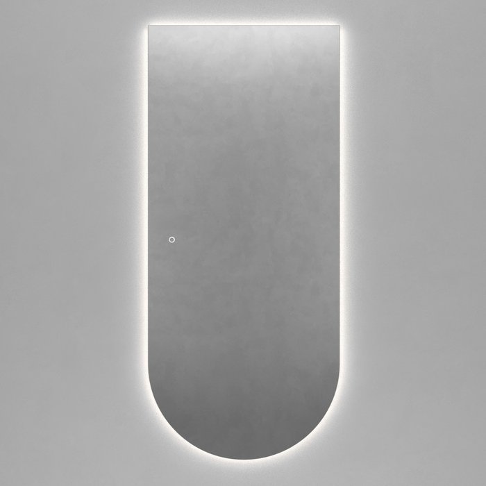 Настенное арочное зеркало Arkis NF LED L 79х179 с нейтральной подсветкой и с сенсорной кнопкой - лучшие Настенные зеркала в INMYROOM