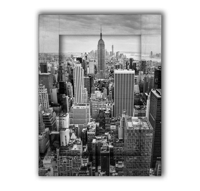 Картина с арт рамой Нью-Йорк  80х100