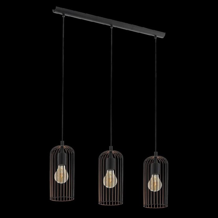 Подвесной светильник Roccamena 49645 (металл, цвет черный) - лучшие Подвесные светильники в INMYROOM Подвесной светильник Roccamena 49645 (металл, цвет черный) - лучшие Подвесные светильники в INMYROOM