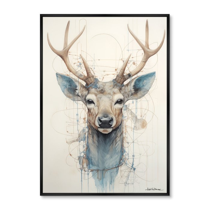 Репродукция картины Enchanted Deer, No 2, 2024г.