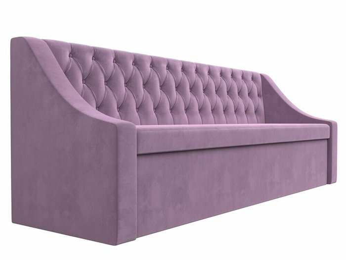 Кухонный прямой диван-кровать Мерлин сиреневого цвета - лучшие Прямые диваны в INMYROOM