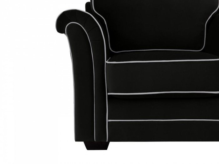 Кресло Sydney черного цвета с серым кантом  - лучшие Интерьерные кресла в INMYROOM