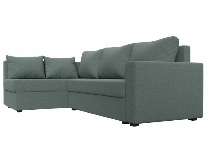 Угловой диван-кровать Мансберг серого цвета левый угол - лучшие Угловые диваны в INMYROOM