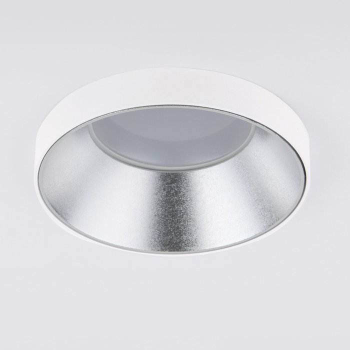 Встраиваемый точечный светильник 112 MR16 серебро/белый Discus - купить Встраиваемые споты по цене 352.0