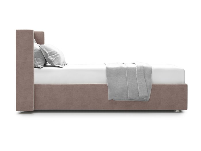 Кровать Premium Mellisa 2 90 коричнево-бежевого цвета с подъемным механизмом  - лучшие Кровати для спальни в INMYROOM