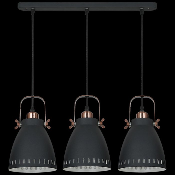 Подвесной светильник 08026-0.9-03 BK (металл, цвет черный) - купить Подвесные светильники по цене 6930.0