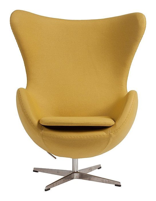  Кресло Egg Chair желтого цвета