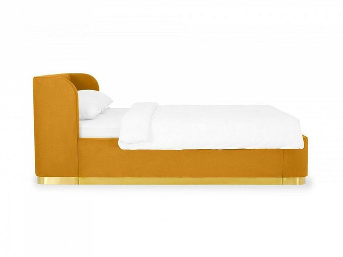 Кровать Vibe 160х200 желтого цвета с подъемным механизмом - лучшие Кровати для спальни в INMYROOM