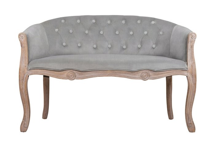 Диван Kandy double grey velvet серого цвета Диван Kandy double grey velvet серого цвета