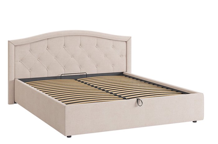 Кровать Верона 2 160х200 кремового цвета с подъемным механизмом - купить Кровати для спальни по цене 33680.0