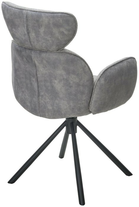 Стул Vardy вращающийся серого цвета - лучшие Обеденные стулья в INMYROOM