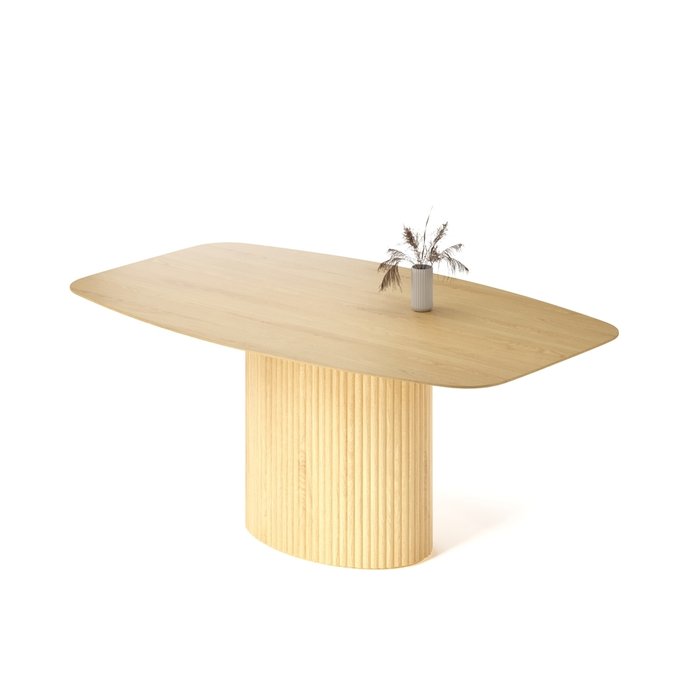 Обеденный стол прямоугольный Эрраи бежевого цвета - купить Обеденные столы по цене 118344.0