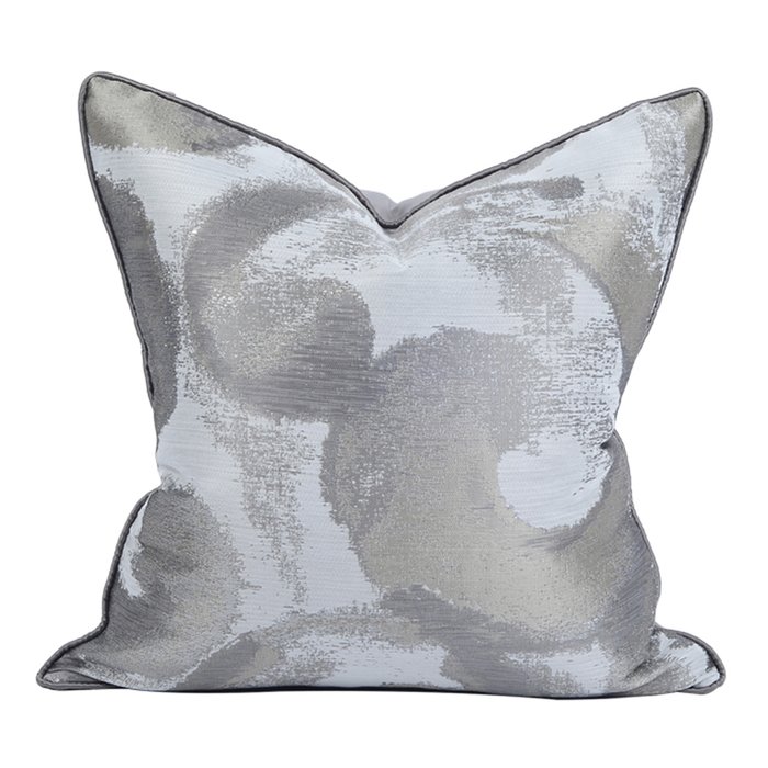  Декоративная подушка Plume grey серого цвета