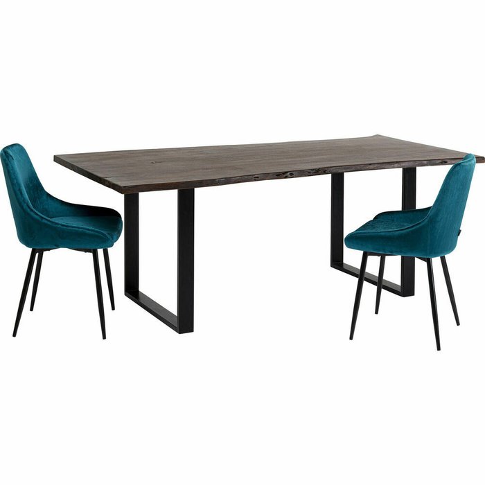 Стол обеденный Harmony черно-коричневого цвета - купить Обеденные столы по цене 137770.0