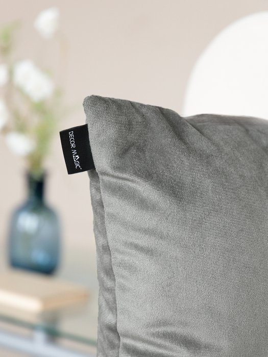 Декоративная подушка Bingo Ash 45х45 серого цвета - лучшие Декоративные подушки в INMYROOM