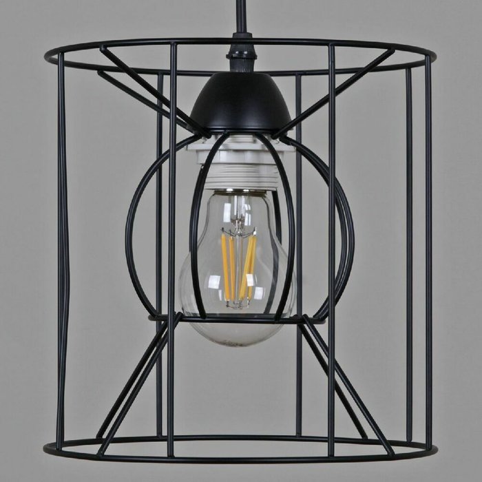 Подвесной светильник 70114-3.4-01 BK (металл, цвет черный) - купить Подвесные светильники по цене 1830.0
