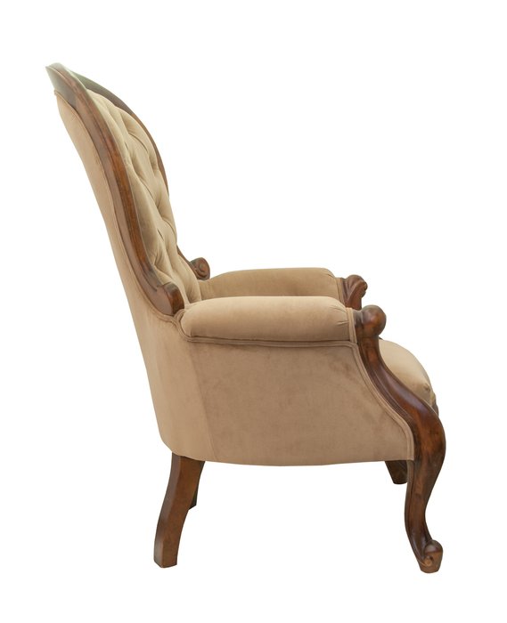 Кресло Madre light brown бежевого цвета - лучшие Интерьерные кресла в INMYROOM