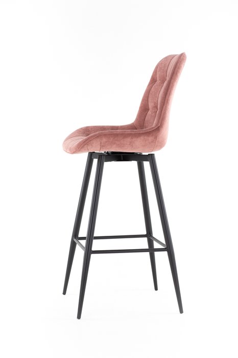 Стул барный Elis Bar cross conus розового цвета - лучшие Барные стулья в INMYROOM