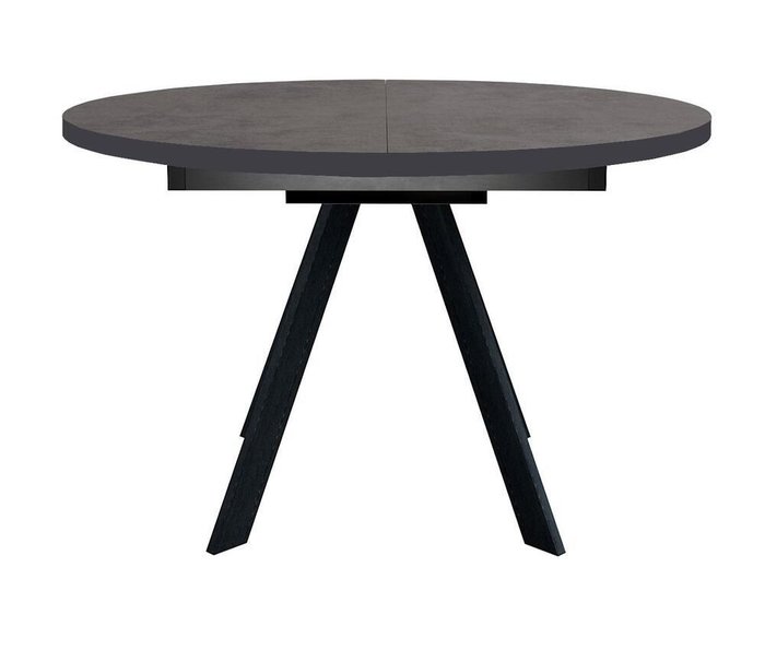 Обеденный стол DikLine RD100 черно-коричневого цвета - купить Обеденные столы по цене 24190