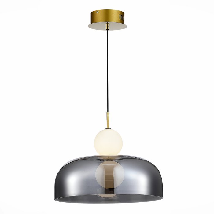 Подвес ST-Luce Золотистый/Молочно-белый,Прозрачно-Дымчатый LED 1*7W ODE Подвес ST-Luce Золотистый/Молочно-белый,Прозрачно-Дымчатый LED 1*7W ODE