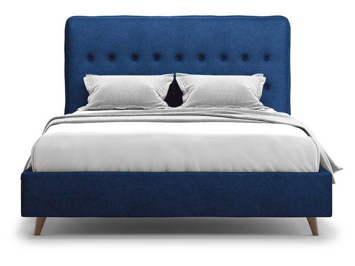 Кровать Bergamo синего цвета 180х200