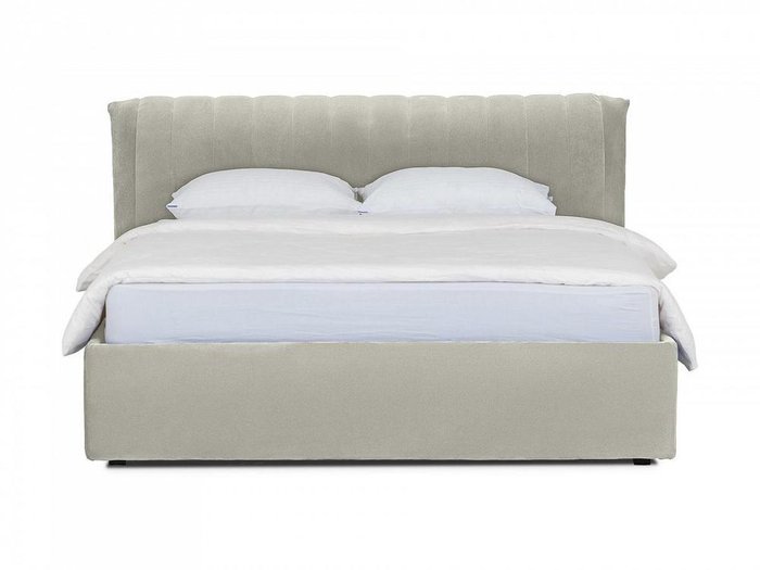 Кровать Queen Anastasia Lux светло-серого цвета 160х200 с подъемным механизмом - купить Кровати для спальни по цене 80190.0