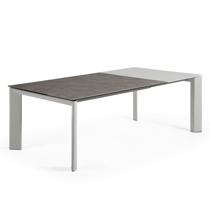 Раздвижной обеденный стол Atta L серого цвета - лучшие Обеденные столы в INMYROOM