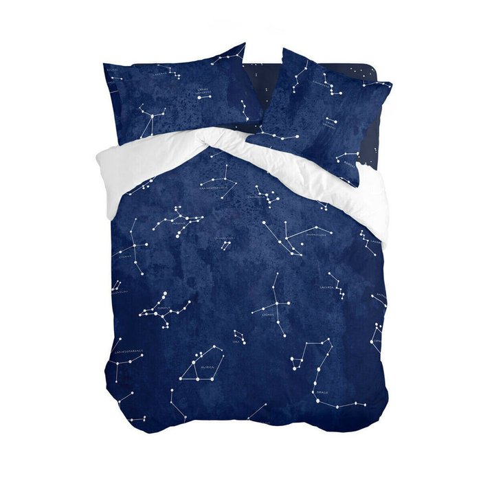 Пододеяльник Blanc Cosmos 155x220 темно-синего цвета