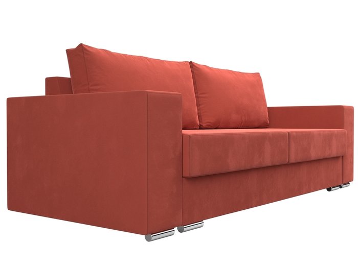 Прямой диван-кровать Исланд кораллового цвета - лучшие Прямые диваны в INMYROOM