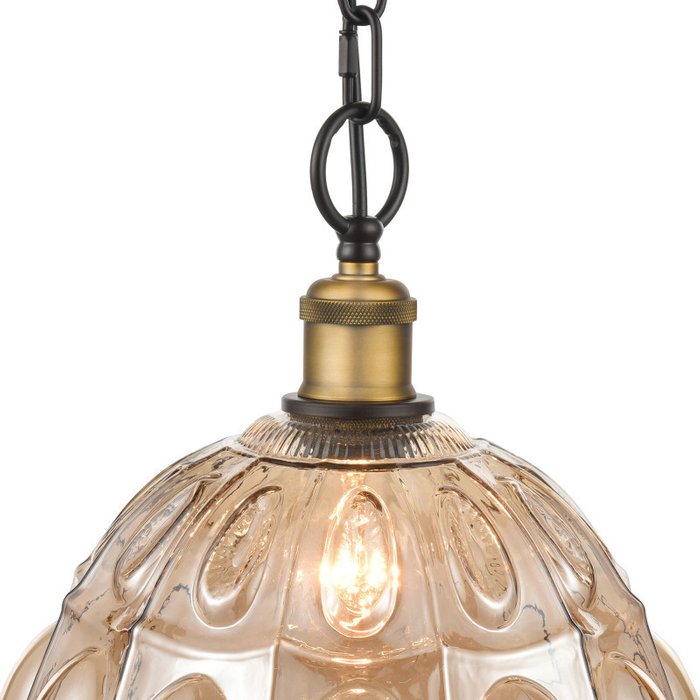 Подвесной светильник Helen янтарного цвета - лучшие Подвесные светильники в INMYROOM