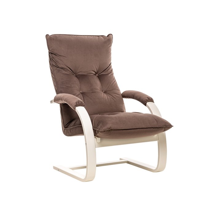 Кресло-трансформер Монако коричневого цвета с бежевым каркасом