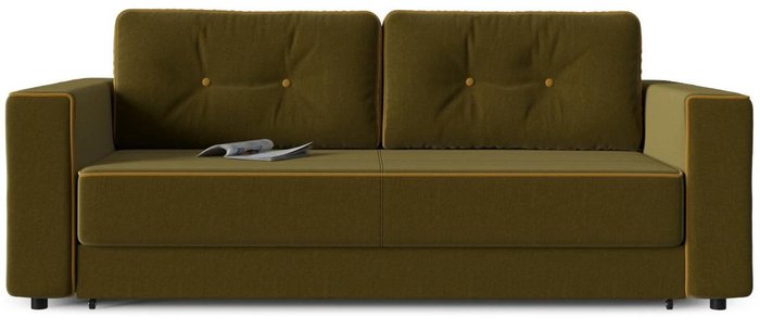 Диван-кровать прямой Принстон (Менли) 07 кабрио зеленого цвета - купить Прямые диваны по цене 35517.0