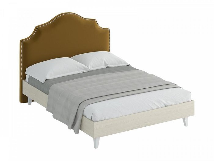 Кровать Queen Victoria со спинкой коричневого цвета 160х200