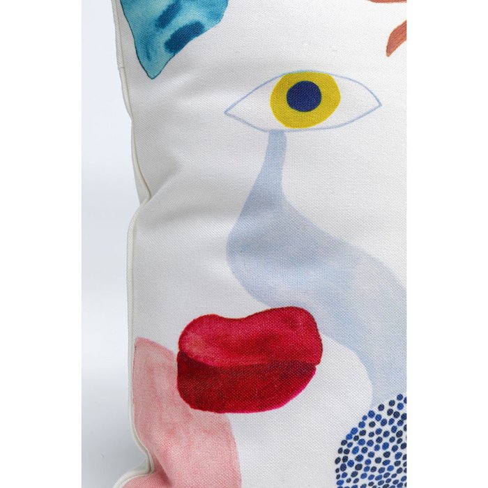 Подушка Eyes белого цвета - купить Декоративные подушки по цене 9360.0