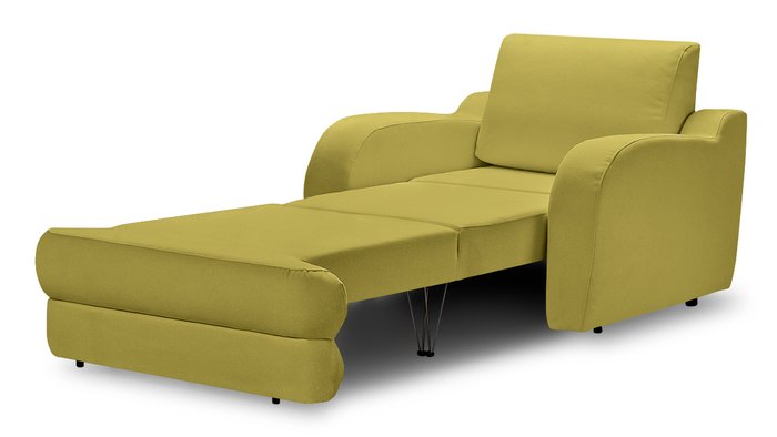 Кресло-кровать Мустанг горчичного цвета - лучшие Интерьерные кресла в INMYROOM