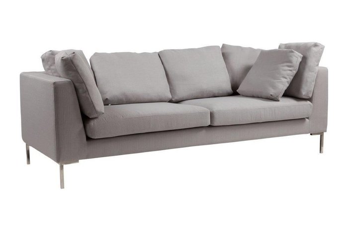 Диван Charles Sofa серого цвета - купить Прямые диваны по цене 156000.0