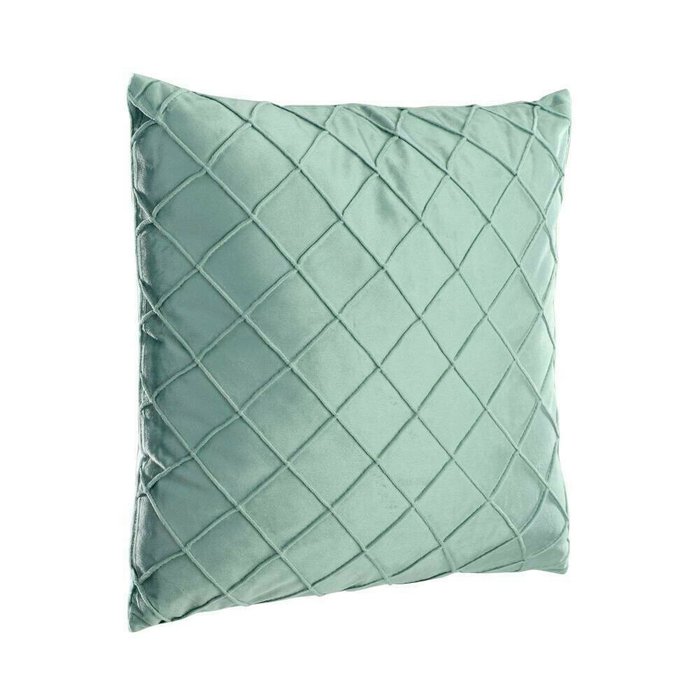 Декоративная подушка Shoura 45х45 светло-зеленого цвета - лучшие Декоративные подушки в INMYROOM