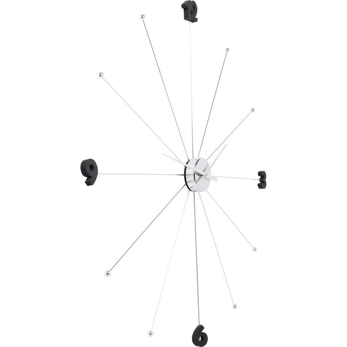 Часы настенные Like Umbrella серебряного цвета - купить Часы по цене 9170.0