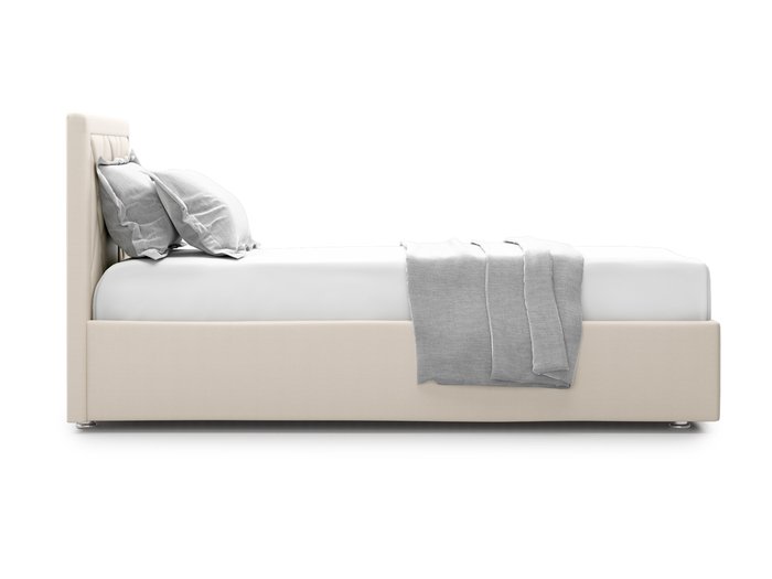 Кровать Premium Milana 3 90х200 светло-бежевого цвета с подъемным механизмом - лучшие Кровати для спальни в INMYROOM