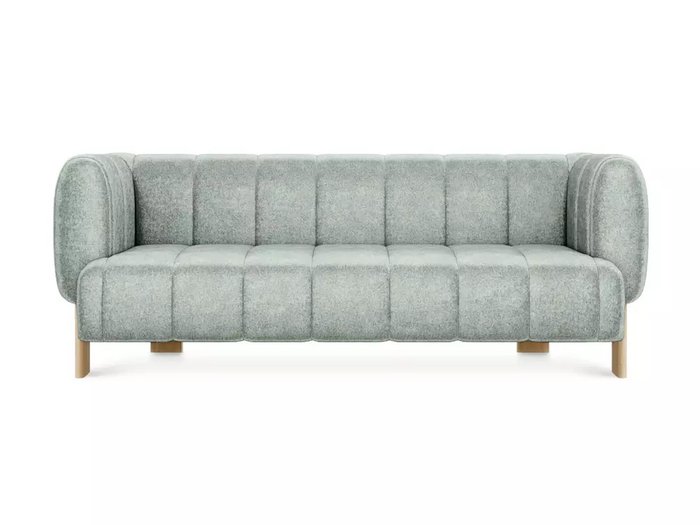 Диван Cassis светло-зеленого цвета с бежевыми ножками - купить Прямые диваны по цене 89100