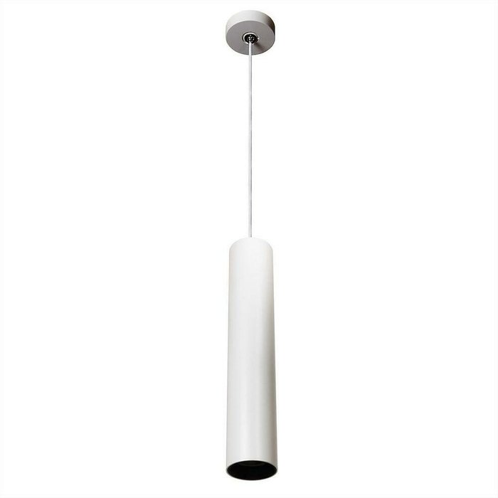 Светодиодный подвесной светильник Тубус белого цвета